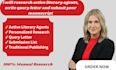 research active literary agent, write query letter submit manuscript