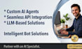build custom ai agents, ai chat bots and api integration