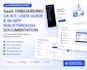 design saas onboarding UX kit, user guide, and in app walkthrough documentation