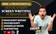write movie script screenplay film script screenwriting comedy script stage play