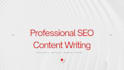 write SEO blog posts and articles for your website