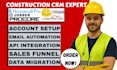 setup housecall pro jobber procore contractor foreman workflow automation