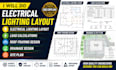 do electrical lighting layout, load calculation roof framing, drainage site plan