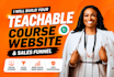 build teachable online course website teachable lms course migration expert