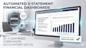 build 3 statement financial dashboards as an acca member