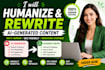 rewrite ai content into human written SEO content