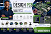 design pcb, schematic, circuit board, and electronics using kicad, or easyeda