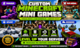 create custom minecraft mini games for your server or world, minecraft pvp maps