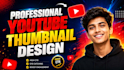 design professional youtube thumbnails with high CTR