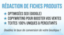 write your seo product descriptions in french