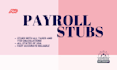 prepare stubs, payroll reports, form w2, w3 and form 1099