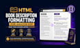 format your book description with HTML for amazon KDP
