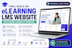 build an elearning lms website with online courses and payments