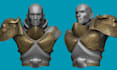 create 3d bust sculpting, realistic 3d character bust model from your image