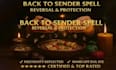 cast  return to sender, ritual send back all negative energies, protection spell