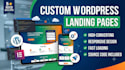 code a responsive HTML CSS or react landing page