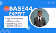 build base44 ai app builder mvp development business app no code app