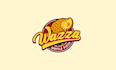 design monogram waffle pizza restaurant logo