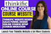 build thinkific online course website thinkific sales funnel thinkific migration