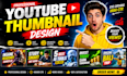 design high CTR youtube thumbnails