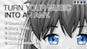 create anime edits synced to music