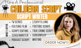 write edit a children script screenplay for movie script children book tv series