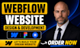 design develop responsive webflow website, do xd, PSD figma to webflow expert
