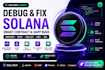 debug solana smart contract, anchor, rust, wallet and dex bugs