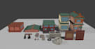 3d game assets, textured, optimized