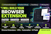 develop custom chrome extension, manifest v3 browser automation and ai tools