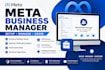 setup meta business manager business verification  ad account
