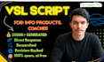 write persuasive vsl and video sales letter script