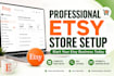 create and set up your etsy shop professionally