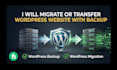 migrate or transfer wordpress website with backup