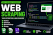 do python web scraping, data extraction and crawling