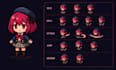 do pixel art sprite sheet character pixel animation game asset