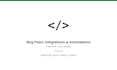 fix bugs, integrate forms, and automate small tasks