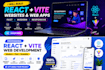 build a modern react vite website or web application