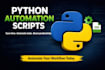 write you an automation script with python