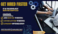 write an ats IT resume, tech resume, CV, and linkedin profile