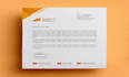 design a professional letterhead with print ready layout