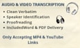 do high quality audio and vidio transcription