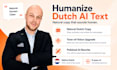humanize dutch ai text into natural professional copy