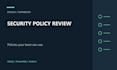 review and improve your information security policies