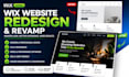 do wix website redesign and revamp your existing site