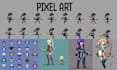 create custom retro pixel art assets and anime character sprites