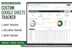 create habit tracker, wellness tracker and mood tracker in google sheets