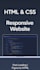 design a responsive HTML CSS landing page website