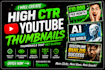 create high CTR youtube thumbnails