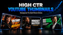 design youtube thumbnail high CTR video thumbnail